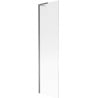 Mexen Next L paroi de baignoire 1-volet 50 x 150 cm, rayures, gun metal - 895-050-000-03-09-95