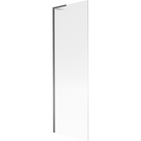 Mexen Next L paroi de baignoire 1-volet 60 x 150 cm, rayures, gun metal - 895-060-000-03-09-95