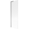 Mexen Next L paroi de baignoire 1-volet 60 x 150 cm, rayures, gun metal - 895-060-000-03-09-95