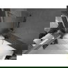 Mexen Next L paravent de bain 1 volet 70 x 150 cm, rainuré, gun metal - 895-070-000-03-09-95