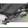 Mexen Next L paravent de bain 1 volet 70 x 150 cm, rainuré, gun metal - 895-070-000-03-09-95