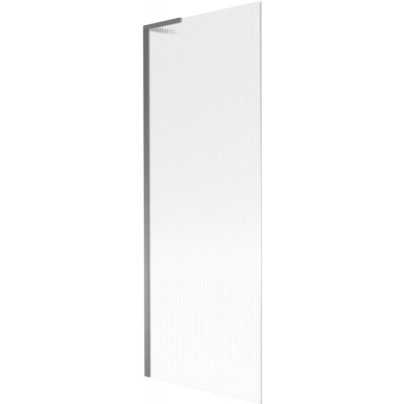 Mexen Next L paravent de bain 1 volet 70 x 150 cm, rainuré, gun metal - 895-070-000-03-09-95