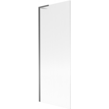 Mexen Next L paravent de bain 1 volet 70 x 150 cm, rainuré, gun metal - 895-070-000-03-09-95