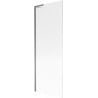 Mexen Next L paroi de baignoire pivotante à 1 volet 70 x 150 cm, rayures, métal graphite - 895-070-000-03-09-95