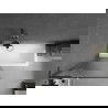 Paroi de bain Mexen Next L 1 volet 80 x 150 cm, rayures, métal gun - 895-080-000-03-09-95