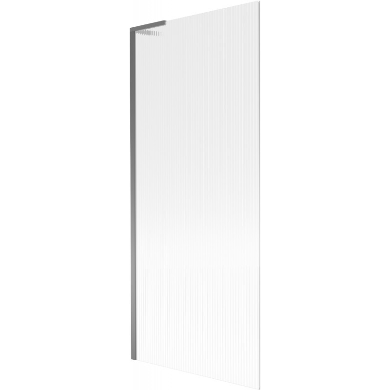 Paroi de bain Mexen Next L 1 volet 80 x 150 cm, rayures, métal gun - 895-080-000-03-09-95