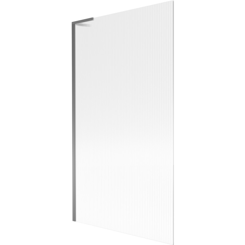 Mexen Next L paroi de baignoire 1-volet 100 x 150 cm, rayures, métal gun - 895-100-000-03-09-95