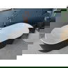 Baignoire indépendante Mexen Luna 180 x 80 cm, blanche/noire, évacuation en laiton brossé - 52031808075-65