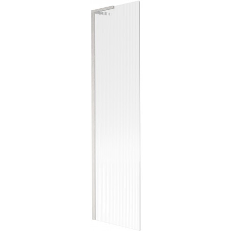 Mexen Next L paroi de baignoire à 1 vantail 50 x 150 cm, rayures, nickel brossé - 895-050-000-03-09-97
