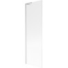 Mexen Next L paroi de baignoire 1-volet 60 x 150 cm, rainuré, nickel brossé - 895-060-000-03-09-97