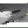 Mexen Next L paroi de baignoire 1-volet 70 x 150 cm, stries, nickel brossé - 895-070-000-03-09-97