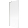 Mexen Next L paroi de baignoire pivotante 1 volet 80 x 150 cm, rayures, nickel brossé - 895-080-000-03-09-97