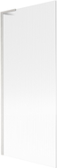Mexen Next L paroi de baignoire pivotante 1 volet 80 x 150 cm, rayures, nickel brossé - 895-080-000-03-09-97