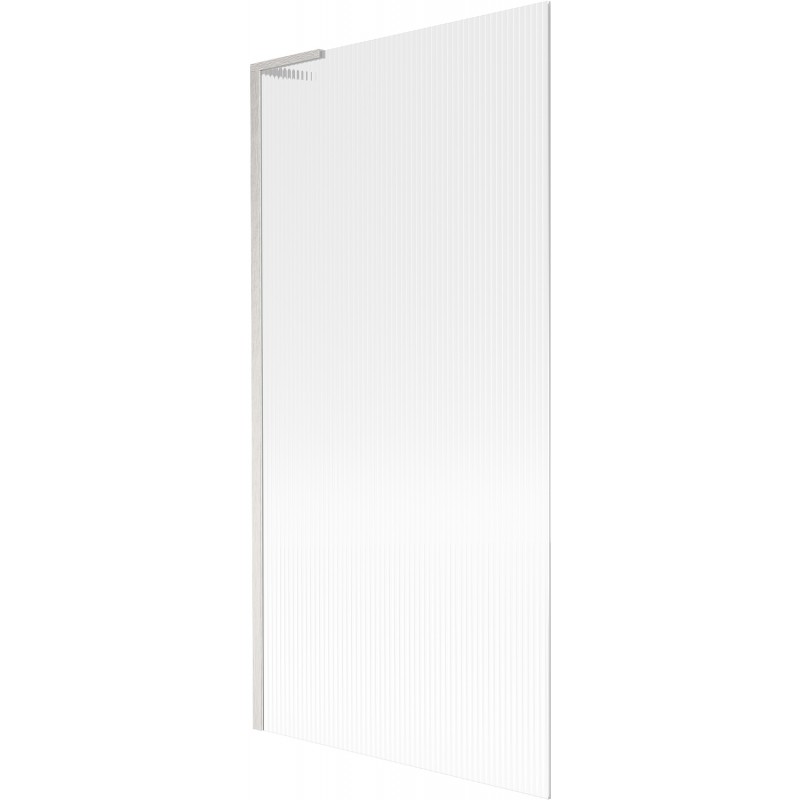 Mexen Next L paroi de baignoire 1-volet 90 x 150 cm, rayures, nickel brossé - 895-090-000-03-09-97