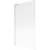 Mexen Next L paroi de douche à 1 volet 100 x 150 cm, rayures, nickel brossé - 895-100-000-03-09-97