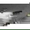 Mexen Next L paravent de baignoire 1-volet 100 x 150 cm, rayures, nickel brossé - 895-100-000-03-09-97