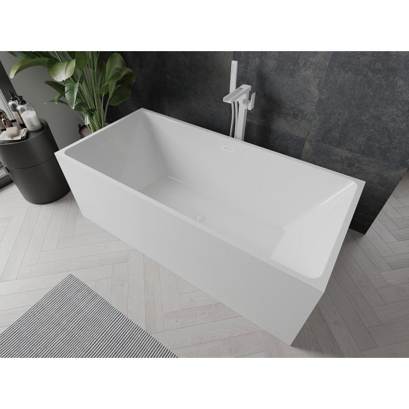 Mexen Nita baignoire autoportante 170 x 80 cm, blanche, trop-plein blanc - 52091708000-20