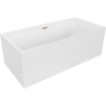 Mexen Nita baignoire autoportante 170 x 80 cm, blanche, évacuation or rose - 52091708000-60