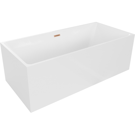 Baignoire Mexen Nita 170 x 80 cm, blanche, évacuation en laiton brossé - 52091708000-65