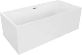 Baignoire Mexen Nita 170 x 80 cm, blanche, évacuation en laiton brossé - 52091708000-65