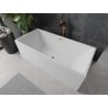 Baignoire Mexen Nita 170 x 80 cm, blanche, évacuation en laiton brossé - 52091708000-65