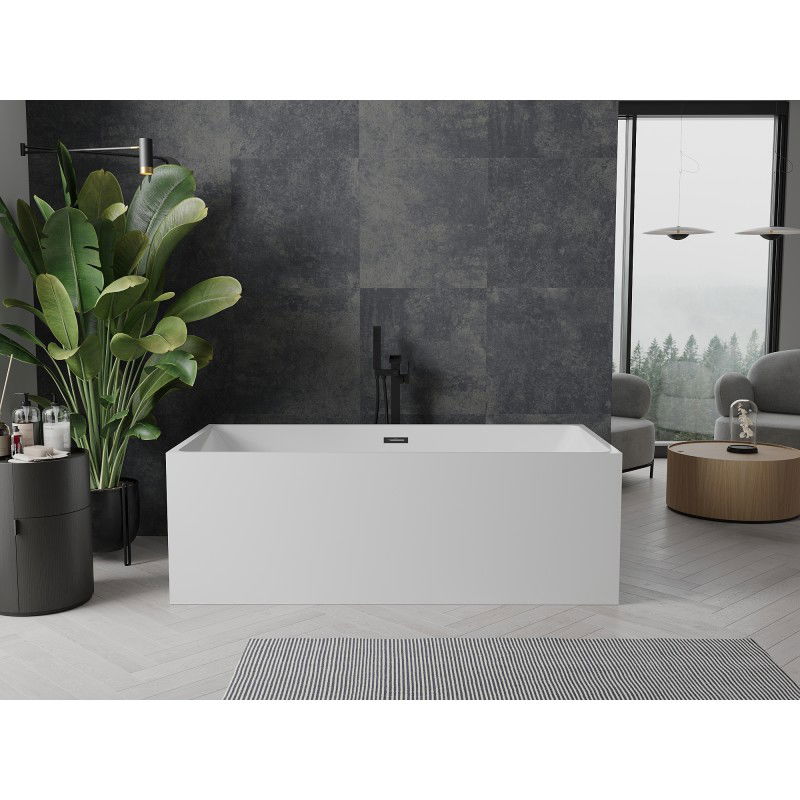 Mexen Nita baignoire autoportante 170 x 80 cm, blanche, trop-plein noir - 52091708000-70