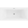 Baignoire Mexen Nita autoportante 170 x 80 cm, blanche, évacuation gun metal - 52091708000-95