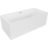 Mexen Nita baignoire autoportante 170 x 80 cm, blanche, trop-plein en nickel brossé - 52091708000-97