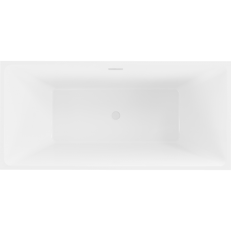Mexen Nita baignoire autoportante 170 x 80 cm, blanc/noir, trop-plein blanc - 52091708075-20