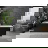 Mexen Nita baignoire autoportante 170 x 80 cm, blanche/noire, bonde en nickel brossé - 52091708075-97