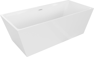 Baignoire Mexen Lita autoportante 170 x 75 cm, blanche, trop-plein blanc - 52121707500-20