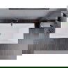 Baignoire indépendante Mexen Lita 170 x 75 cm, blanche, siphon en laiton brossé - 52121707500-65