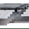 Baignoire Mexen Lita autoportante 170 x 75 cm, blanche, trop-plein gris foncé brossé - 52121707500-66