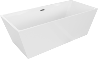 Mexen Lita baignoire indépendante 170 x 75 cm, blanche, évacuation gun metal - 52121707500-95