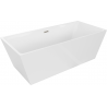Baignoire Mexen Lita autoportante 170 x 75 cm, blanche, évacuation en nickel brossé - 52121707500-97