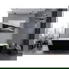 Bain autoportant Mexen Lita 170 x 75 cm, blanc/noir, évacuation dorée - 52121707575-50