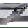Baignoire Mexen Lita autoportante 170 x 75 cm, blanche/noire, évacuation en or brossé - 52121707575-55