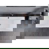 Baignoire autoportante Mexen Lita 170 x 75 cm, blanche/noire, débordement en or rose - 52121707575-60
