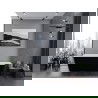 Baignoire autoportante Mexen Lita 170 x 75 cm, blanche/noire, débordement gun metal - 52121707575-95