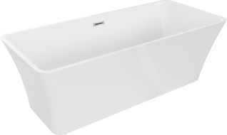 Baignoire autoportante Mexen Tonia 170 x 75 cm, blanche, évacuation chromée - 52171707500-01
