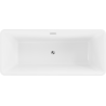 Baignoire autoportante Mexen Tonia 170 x 75 cm, blanche/noire, vidage chromé - 52171707575-01