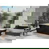 Baignoire Mexen Tonia autoportante 170 x 75 cm, blanc/noir, trop-plein doré - 52171707575-50