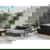 Mexen Tonia baignoire autoportante 170 x 75 cm, blanche/noire, évacuation gun metal - 52171707575-95