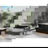 Baignoire Mexen Tonia autoportante 170 x 75 cm, blanche/noire, trop-plein en nickel brossé - 52171707575-97
