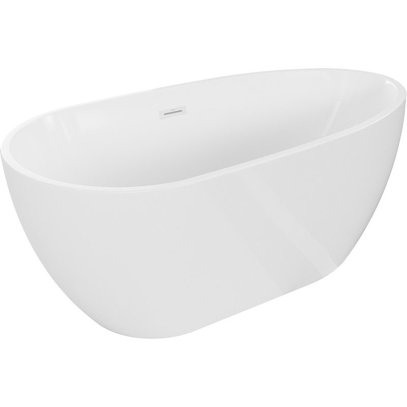Mexen Eos baignoire autoportante 150 x 75 cm, blanche, trop-plein blanc - 52471507500-20