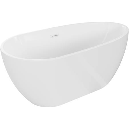Baignoire Mexen Eos autostable 150 x 75 cm, blanche, débordement blanc - 52471507500-20