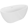 Baignoire Mexen Eos autostable 150 x 75 cm, blanche, débordement blanc - 52471507500-20
