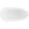 Baignoire Mexen Eos autostable 150 x 75 cm, blanche, débordement blanc - 52471507500-20