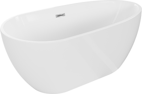 Baignoire Mexen Eos autoportante 170 x 75 cm, blanche, bonde chromée - 52471707500-01
