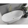 Baignoire autoportante Mexen Eos 170 x 75 cm, blanche, trop-plein doré - 52471707500-50